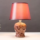 Настольная лампа 16796/1PR E14 40Вт фиолетовый 17x17x26 см RISALUX - фото 22973100