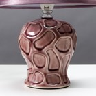 Настольная лампа 16796/1PR E14 40Вт фиолетовый 17x17x26 см RISALUX - фото 22973103