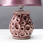 Настольная лампа 16797/1PR E14 40Вт фиолетовый 17x17x26 см RISALUX - фото 21409292