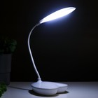 Настольная лампа 16812/1 LED 5Вт USB белый 10,5х12,5х41 см RISALUX - Фото 4