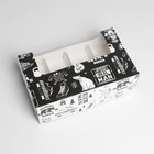 Коробка для эклеров с вкладышами, кондитерская упаковка «MАN PATTERN», 25,2 х 15 х 7 см - фото 320657142