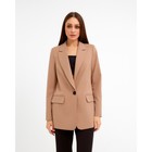 Пиджак женский однобортный MIST размер 50, цвет бежевый - фото 22909329