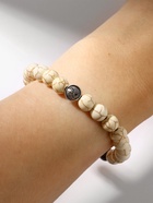 Браслет из бусин «Чакры. Планеты и Инь-ян», d=7 см, разноцветный, белый с чернёным серебром - Фото 3