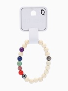 Браслет из бусин «Чакры. Планеты и Инь-ян», d=7 см, разноцветный, белый с чернёным серебром - Фото 6