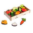 Набор «Овощи на магнитах» в коробке, 16 деталей - фото 3739960