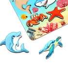 Рамка-вкладыш «Кто живет в океане?» 12 деталей - фото 22915857