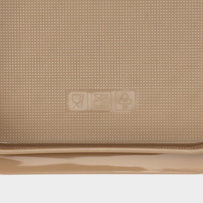 Маслёнка двухсторонняя STOCKHOLM, пластик, 14.5×11×5.5 см, шоколадная, мокко