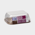 Маслёнка двухсторонняя STOCKHOLM, пластик, 14.5×11×5.5 см, шоколадная, мокко - Фото 9