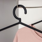 Вешалки для лёгкой одежды OEKO, 3 шт, цвет чёрный - Фото 2