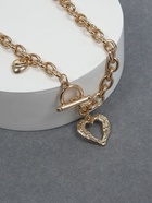 Кулон «Цепь», сердце из коры, цвет золото, 46 см - Фото 7