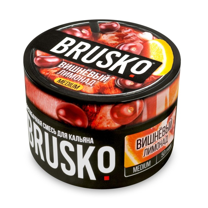 

Бестабачная никотиновая смесь для кальяна Brusko "Вишневый лимонад", 50 г, medium