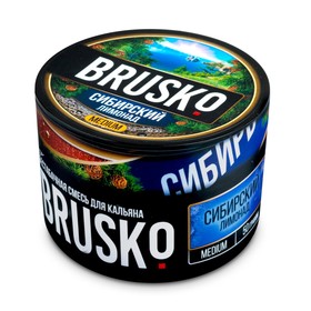 Бестабачная никотиновая смесь для кальяна  Brusko "Сибирский лимонад", 50 г, medium