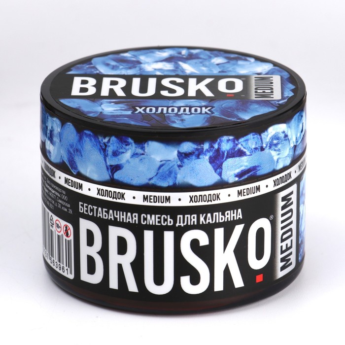Бестабачная никотиновая смесь для кальяна  Brusko "Холодок", 50 г, medium - Фото 1