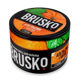 Бестабачная смесь Brusko "Апельсин с мятой", 50 г, strong 7514602