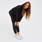 Комплект женский (толстовка, брюки) MINAKU: Home comfort цвет чёрный, р-р 46 - фото 32464271