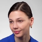 Набор серьги и кафф «Настроение» верёвки, цвет белый в золоте - Фото 3