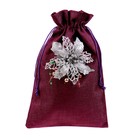 Мешок для подарков, «Цветок», блеск, размер: 19 × 27 см, МИКС - фото 9460253
