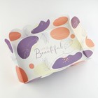 Коробка для печенья, кондитерская упаковка с PVC крышкой, «Абстракция», 20 х 30 х 8 см - Фото 4