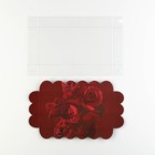 Коробка кондитерская с PVC-крышкой, упаковка, «Розы», 10,5 х 21 х 3 см - Фото 6