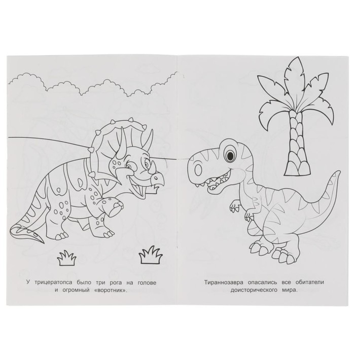 Первая раскраска А5 «Динозаврия» - фото 1910262072