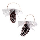 Декоративное украшение с подвеской «Шишки» 2 шт. - Фото 2