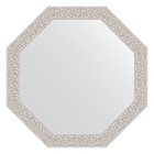 Зеркало в багетной раме, мозаика хром 46 мм, 48,2х48,2 см - фото 295367879