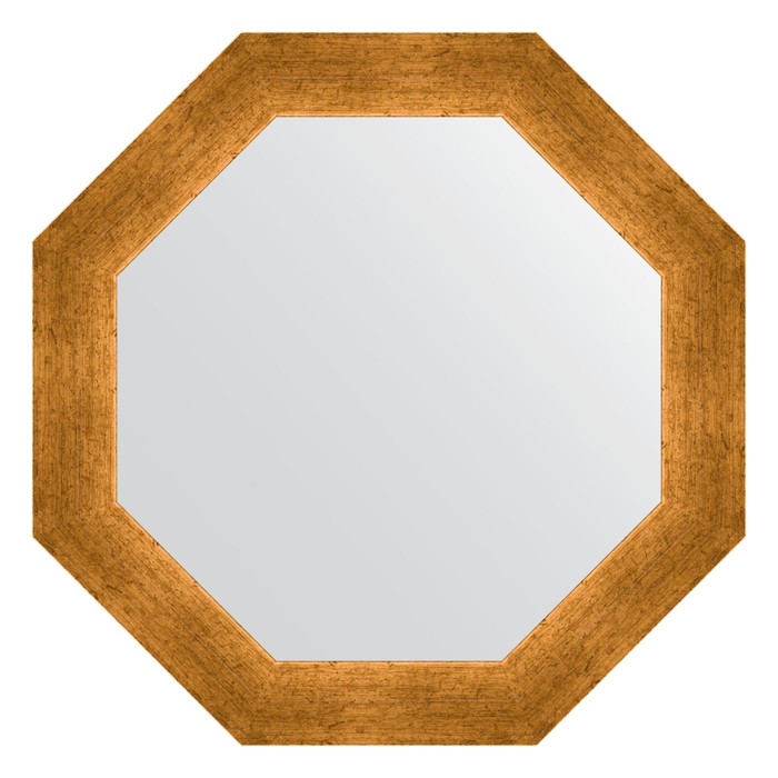 Зеркало в багетной раме, травленое золото 59 мм, 50,4х50,4 см