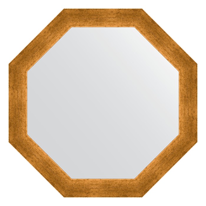 Зеркало в багетной раме, травленое золото 59 мм, 60,4х60,4 см