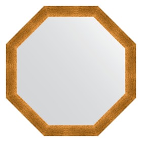 Зеркало в багетной раме, травленое золото 59 мм, 70,4х70,4 см