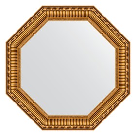 Зеркало в багетной раме, золотой акведук 61 мм, 50,4х50,4 см
