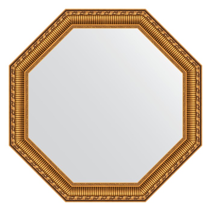 Зеркало в багетной раме, золотой акведук 61 мм, 60,4х60,4 см