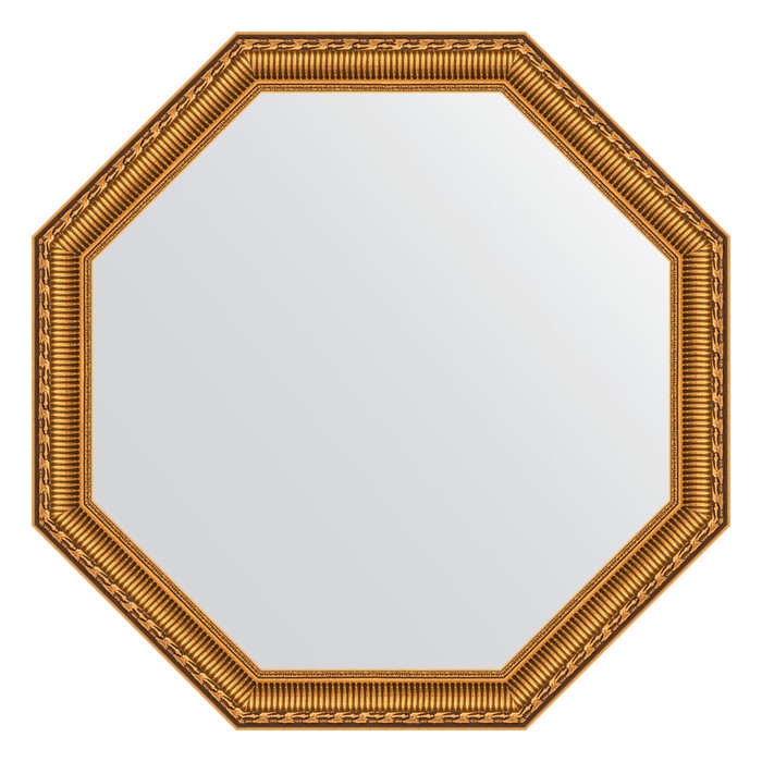 Зеркало в багетной раме, золотой акведук 61 мм, 70,4х70,4 см