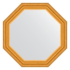 Зеркало в багетной раме, состаренное золото 67 мм, 62,6х62,6 см