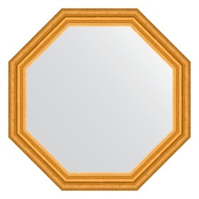 Зеркало в багетной раме, состаренное золото 67 мм, 67x67 см