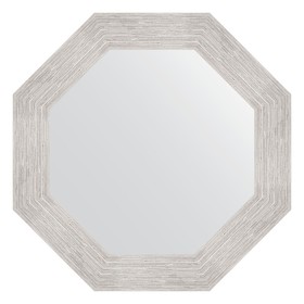 Зеркало в багетной раме, серебряный дождь 70 мм, 53,0х53,0 см