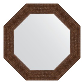 Зеркало в багетной раме, мозаика античная медь 70 мм, 53,0х53,0 см