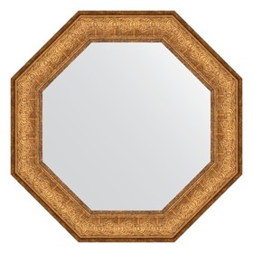 Зеркало в багетной раме, медный эльдорадо 73 мм, 53,6х53,6 см