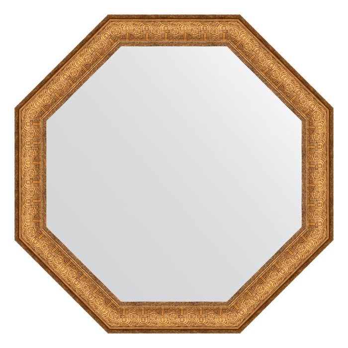 Зеркало в багетной раме, медный эльдорадо 73 мм, 73,6х73,6 см