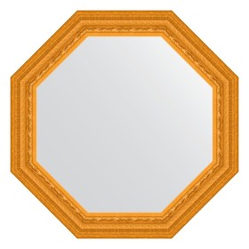 Зеркало в багетной раме, сусальное золото 80 мм, 69x69 см