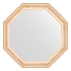 Зеркало в багетной раме, старый гипс 82 мм, 75,2х75,2 см