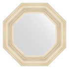 Зеркало в багетной раме, травленое серебро 99 мм, 59,2х59,2 см - фото 301562210