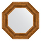 Зеркало в багетной раме, травленая бронза 99 мм, 59,2х59,2 см - фото 301562226
