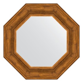 Зеркало в багетной раме, травленая бронза 99 мм, 59,2х59,2 см