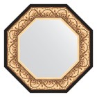 Зеркало в багетной раме, барокко золото 106 мм, 60,4х60,4 см - фото 301562338