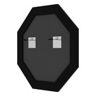 Зеркало в багетной раме, состаренное серебро с орнаментом 120 мм, 73х73 см - Фото 2