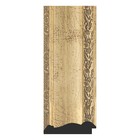 Зеркало в багетной раме, состаренное серебро с орнаментом 120 мм, 73х73 см - Фото 3