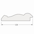 Зеркало в багетной раме, состаренное серебро с орнаментом 120 мм, 73х73 см - Фото 4