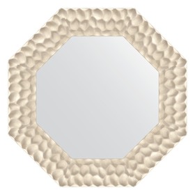 Зеркало в багетной раме, перламутровые дюны 89 мм,  57x57 см