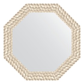 Зеркало в багетной раме, перламутровые дюны 89 мм, 77x77 см
