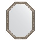 Зеркало в багетной раме, виньетка состаренное серебро 56 мм, 60x80 см - Фото 1